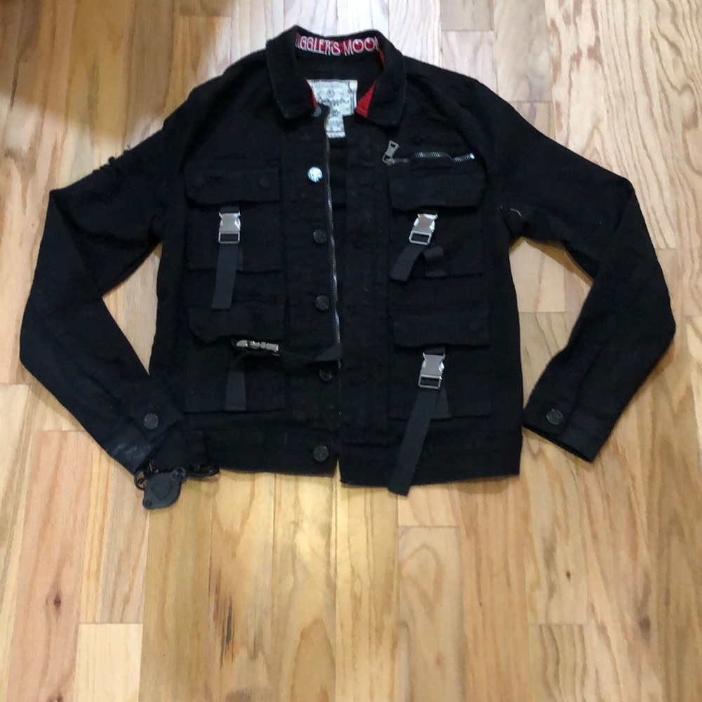 Black jean jacket